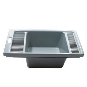 Miska plastikowa na wannę z korkiem