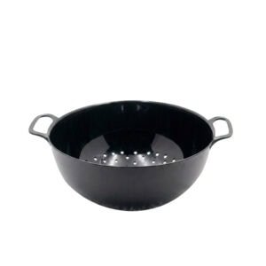 Durszlak plastikowy o średnicy 30 cm, idealny do odcedzania makaronu, warzyw i innych produktów spożywczych. Lekki, trwały i łatwy w czyszczeniu, doskonały do kuchni.